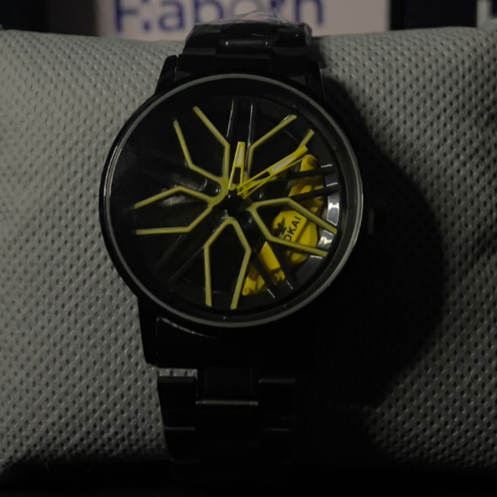 VIOKAI RIM SPINNER ARTICLE NO # 03 – YELLOW SPOKE DIAL